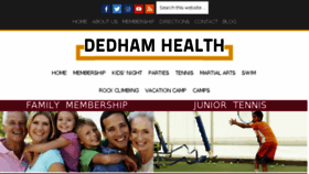 What Dedhamhealthkids.com website looked like in 2018 (5 years ago)