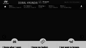What Doralhyundai.com website looked like in 2018 (5 years ago)