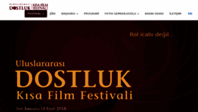 What Dostlukfilmfestivali.com website looked like in 2018 (5 years ago)