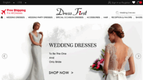 What Dressfirst.com website looked like in 2018 (5 years ago)