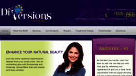What Diversionsmedspa.com website looked like in 2018 (7 years ago)