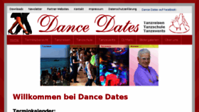 What Dance-dates.de website looked like in 2018 (5 years ago)