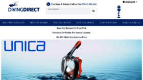 What Divingdirect.co.uk website looked like in 2018 (6 years ago)