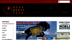 What Dark-horse-tack.com website looked like in 2018 (5 years ago)