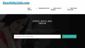 What Dersnotlariindir.com website looked like in 2018 (5 years ago)