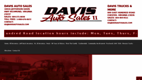 What Davisautosales.com website looked like in 2018 (5 years ago)