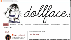 What Dollface.de website looked like in 2018 (5 years ago)