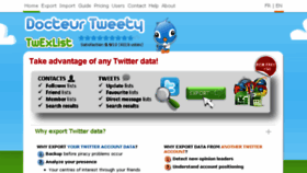 What Docteur-tweety.com website looked like in 2018 (5 years ago)