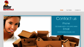What Daddyremovals.com website looked like in 2018 (5 years ago)