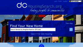 What Dchousingsearch.org website looked like in 2018 (5 years ago)