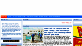 What Doanthanhnienninhthuan.org.vn website looked like in 2018 (5 years ago)