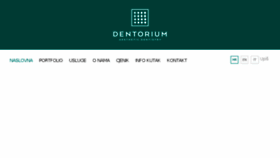 What Dentorium.hr website looked like in 2018 (5 years ago)