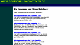 What Deutsche-lokomotiven.de website looked like in 2018 (5 years ago)