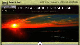 What Dlnewcomerfuneralhome.com website looked like in 2018 (5 years ago)