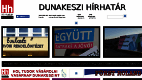 What Dunakeszi-hirhatar.hu website looked like in 2018 (5 years ago)