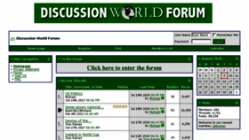 What Discussionworldforum.com website looked like in 2018 (5 years ago)