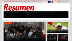 What Diarioresumen.com.ar website looked like in 2018 (5 years ago)