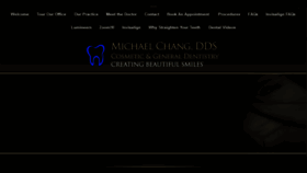 What Drmichaelchang.com website looked like in 2018 (5 years ago)