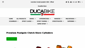 What Ducabike.com.au website looked like in 2018 (5 years ago)