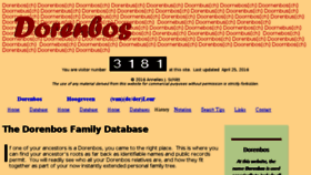 What Dorenbosch.net website looked like in 2018 (5 years ago)