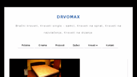 What Drvomax.rs website looked like in 2018 (5 years ago)