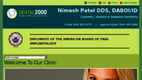 What Dental2000.com website looked like in 2018 (5 years ago)