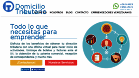 What Domiciliotributario.cl website looked like in 2018 (5 years ago)