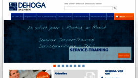 What Dehoga-sachsen.de website looked like in 2018 (7 years ago)