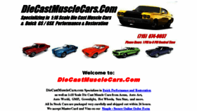 What Diecastmusclecars.com website looked like in 2018 (5 years ago)