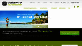 What Datawire.ch website looked like in 2018 (5 years ago)