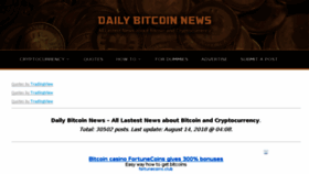 What Dailybitcoinnews.com website looked like in 2018 (5 years ago)