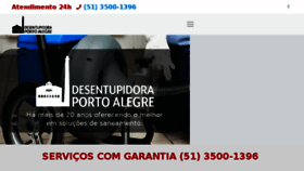 What Desentupidorapoa.com.br website looked like in 2018 (5 years ago)