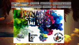 What Dynamitetattoos.org website looked like in 2018 (5 years ago)
