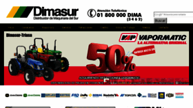 What Dimasur.mx website looked like in 2018 (5 years ago)