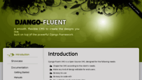 What Django-fluent.org website looked like in 2018 (5 years ago)