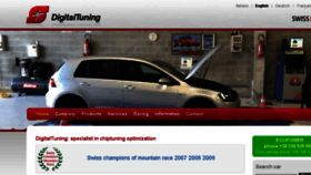 What Digitaltuning.ch website looked like in 2018 (5 years ago)