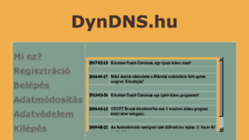 What Dyndns.hu website looked like in 2018 (5 years ago)