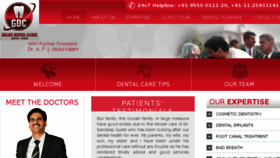 What Dentistindiadelhi.com website looked like in 2018 (5 years ago)