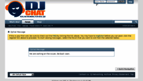 What Djchat.com website looked like in 2018 (5 years ago)