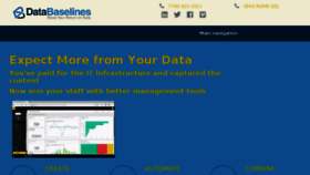 What Databaselines.com website looked like in 2018 (5 years ago)