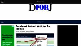 What Designforjoomla.com website looked like in 2018 (5 years ago)