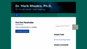 What Drmarkrhodes.com website looked like in 2018 (5 years ago)