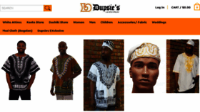 What Dupsies.com website looked like in 2018 (5 years ago)