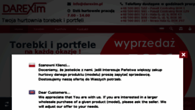 What Darexim.pl website looked like in 2018 (5 years ago)