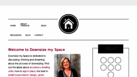 What Downsizemyspace.com website looked like in 2018 (5 years ago)