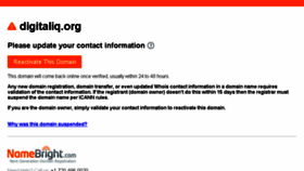 What Digitaliq.org website looked like in 2018 (5 years ago)