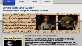 What Diningwithjaneausten.org website looked like in 2018 (5 years ago)