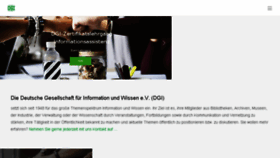 What Dgi-info.de website looked like in 2018 (5 years ago)