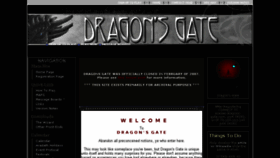 What Dragons-gate.com website looked like in 2018 (5 years ago)