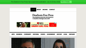 What Dearbornfreepress.com website looked like in 2018 (5 years ago)